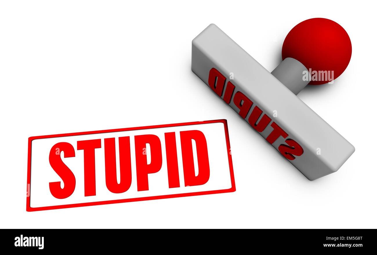 Timbre stupide Banque D'Images