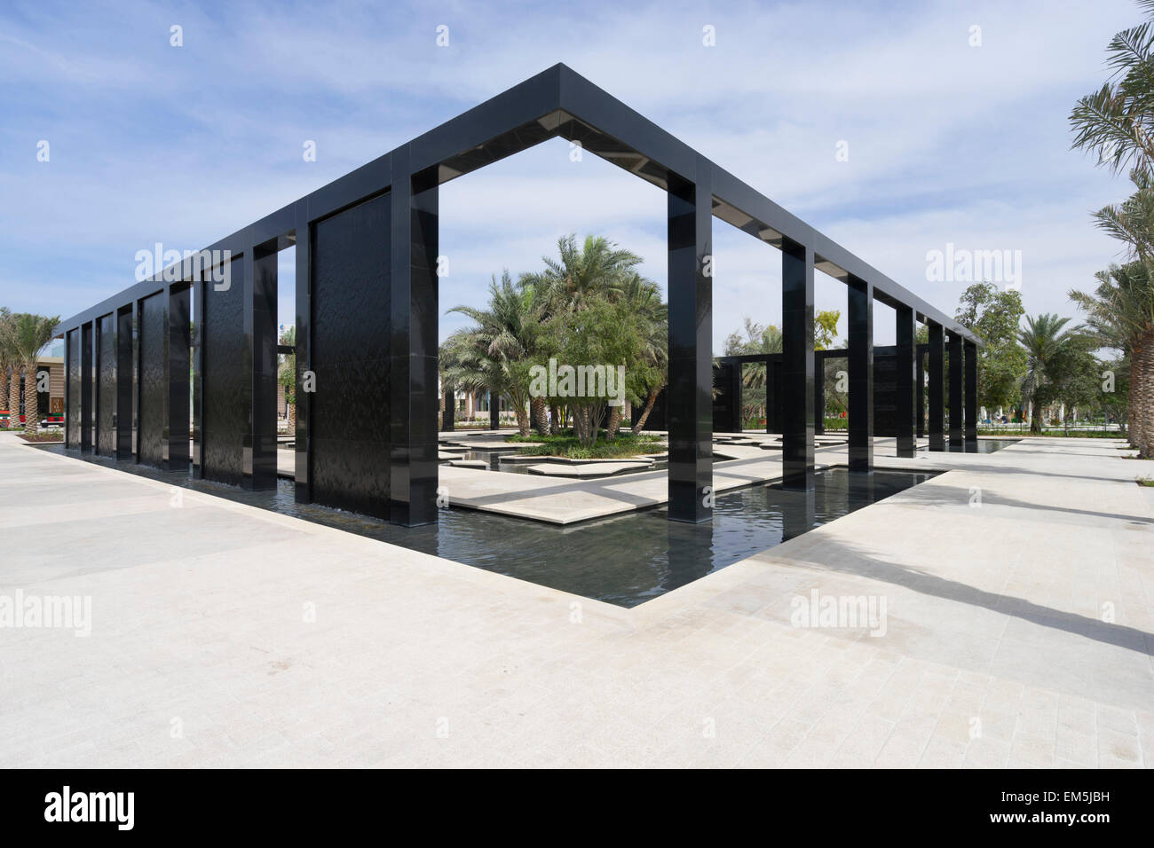 La sagesse au jardin Nouveau Mushrif Park Central à Abu Dhabi Emirats Arabes Unis Banque D'Images
