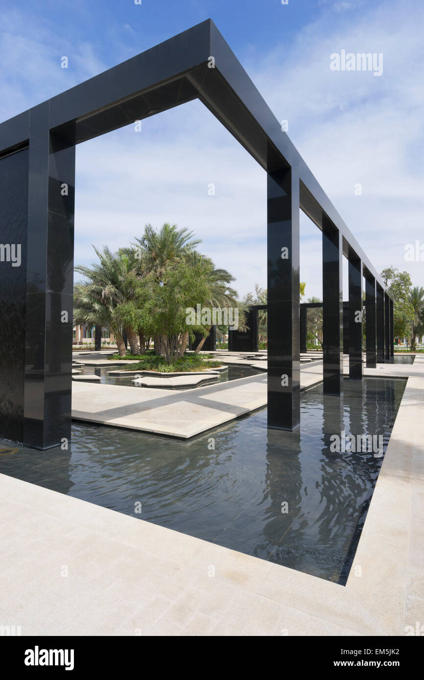 La sagesse au jardin Nouveau Mushrif Park Central à Abu Dhabi Emirats Arabes Unis Banque D'Images