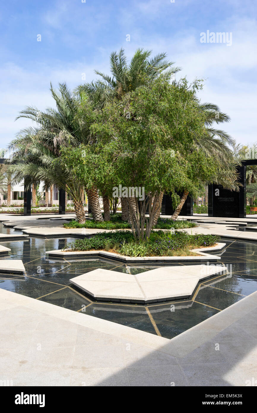 La sagesse au jardin Nouveau Mushrif Park Central à Abu Dhabi Emirats Arabes Unis Banque D'Images