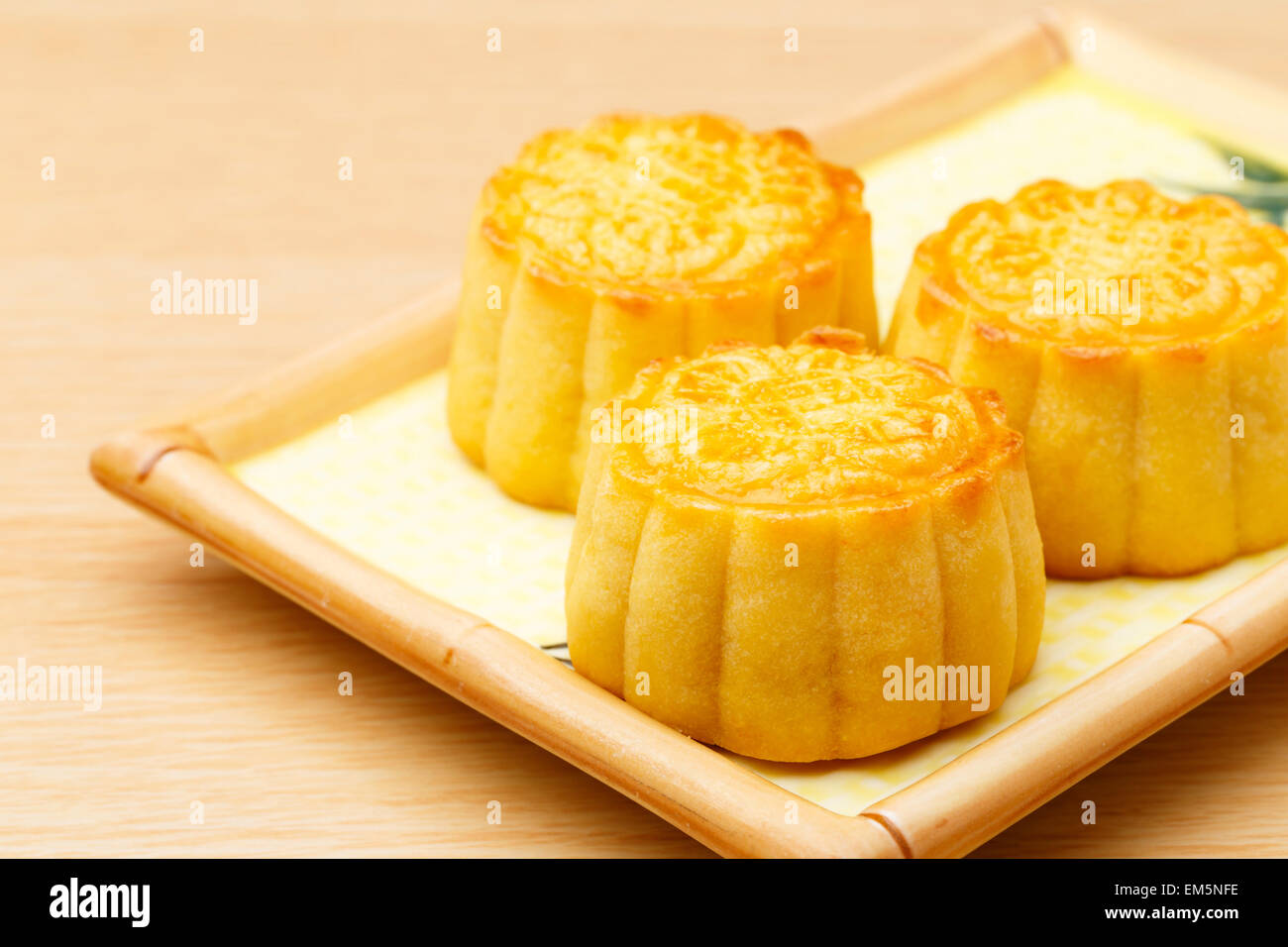 Mooncake traditionnel chinois Banque D'Images