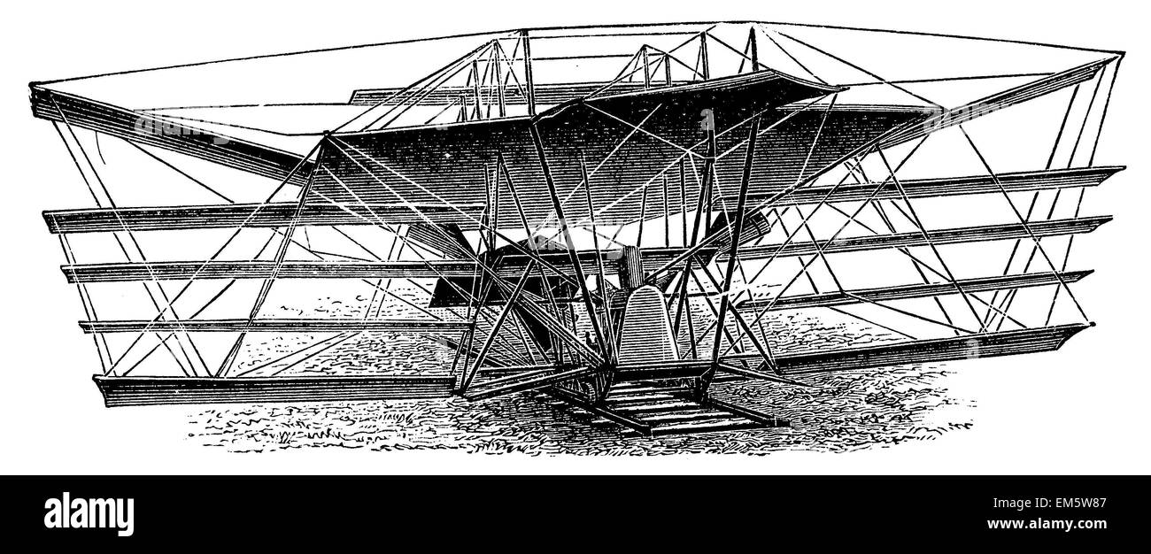 Maxim's Flying Machine (1894 ) Banque D'Images