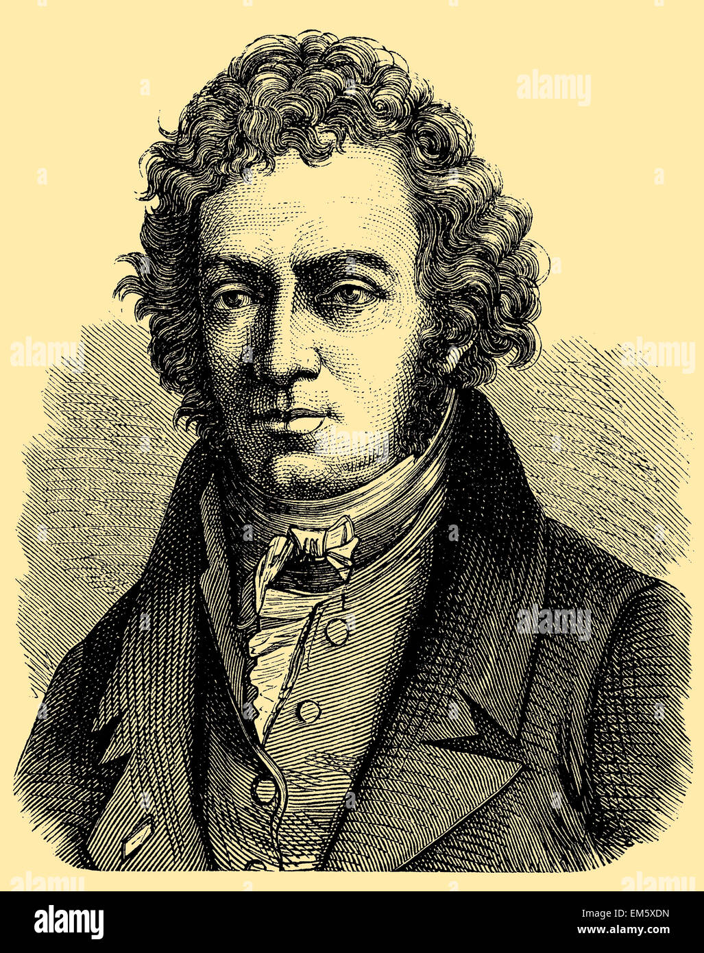 André-Marie Ampère (né le 20 janvier 1775, mort le 10 juin 1836), physicien et mathématicien français Banque D'Images