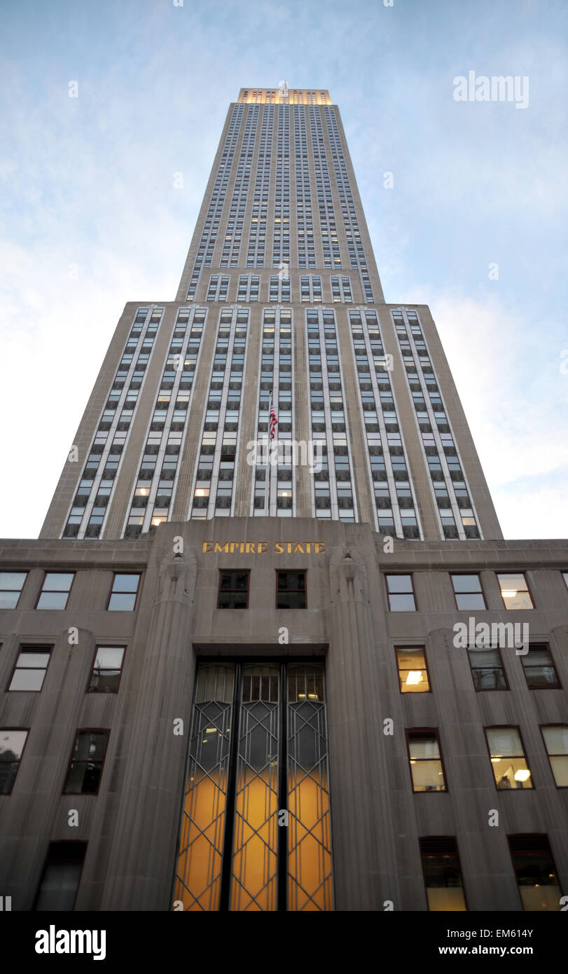 Empire State Building, New York City New York, Manhattan Banque D'Images