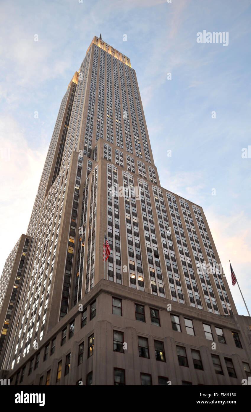 Empire State Building, New York City New York, Manhattan Banque D'Images