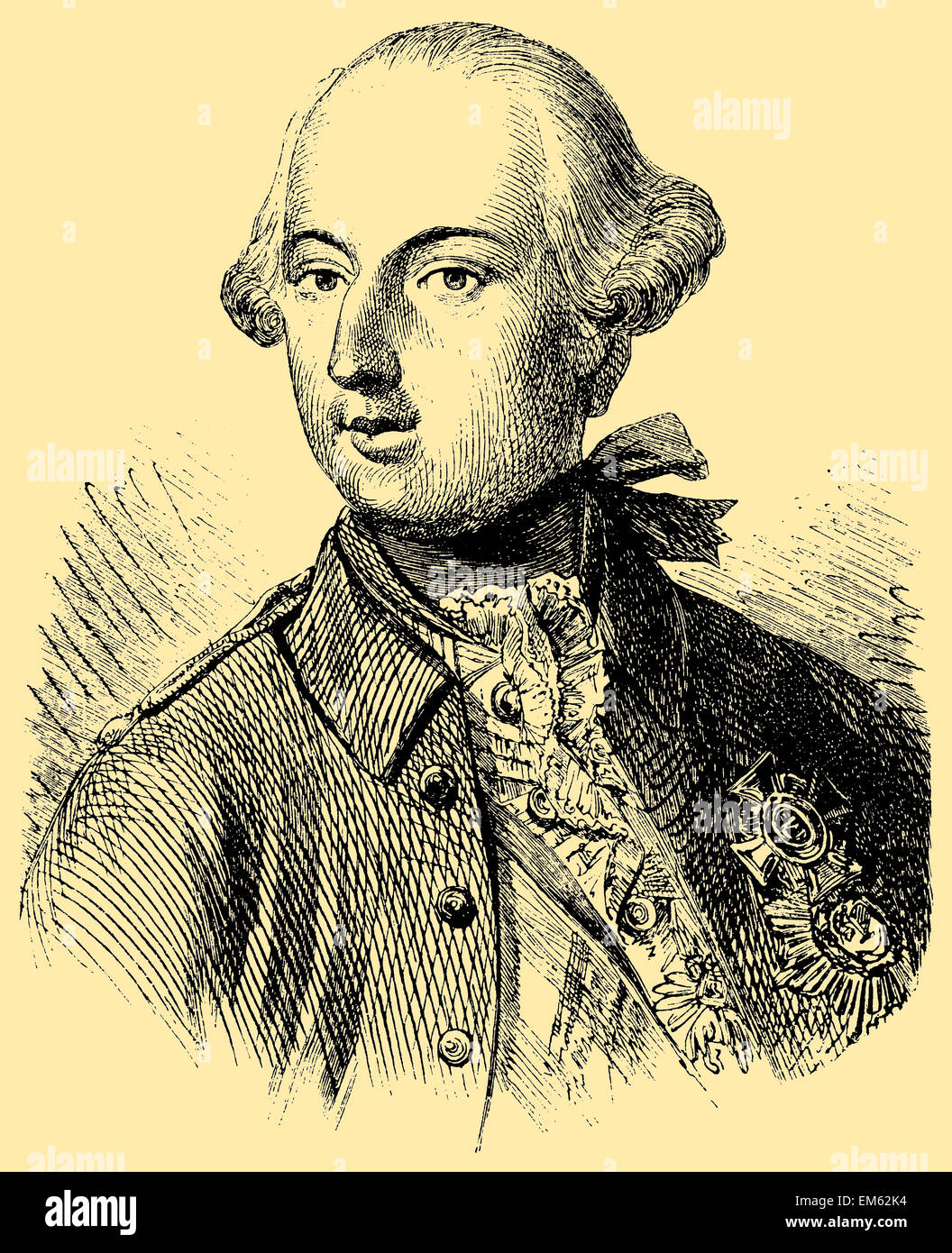 Joseph II, empereur romain germanique (1741-1790) Banque D'Images