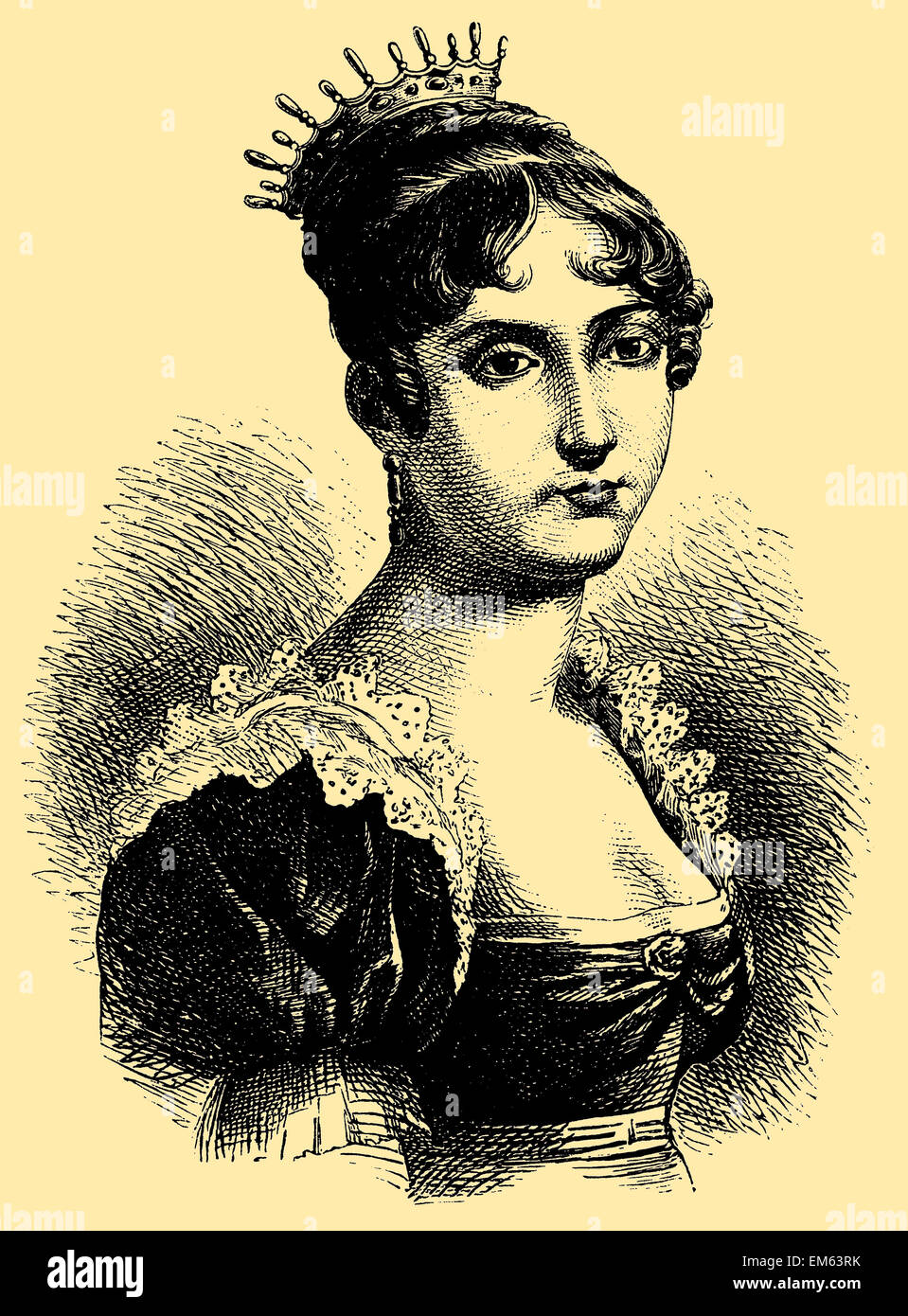Hortense de Beauharnais (1783 - 1837), Reine Consort de Hollande Banque D'Images