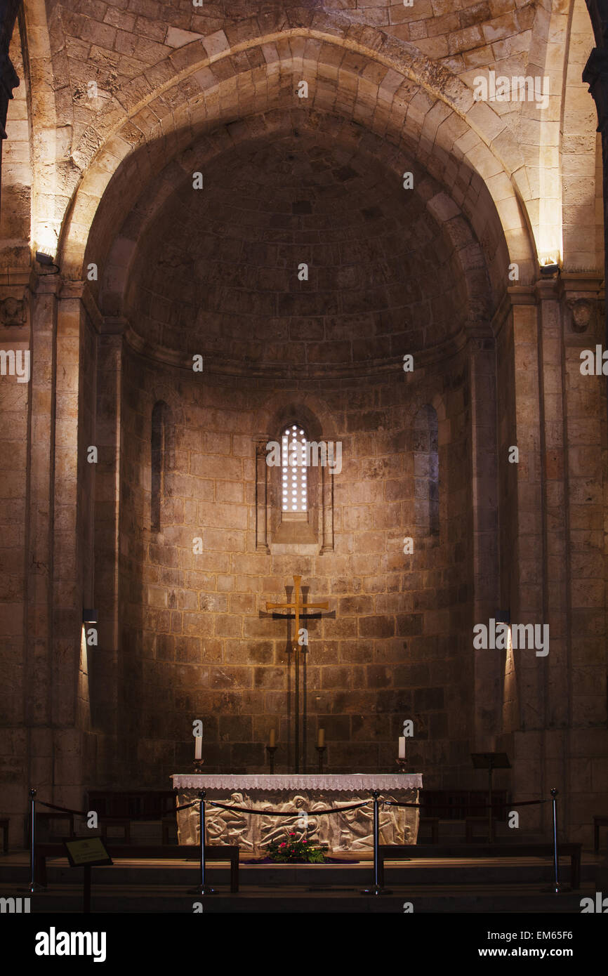 Israël, vue de l'autel de St Anne's Church, Jérusalem Banque D'Images