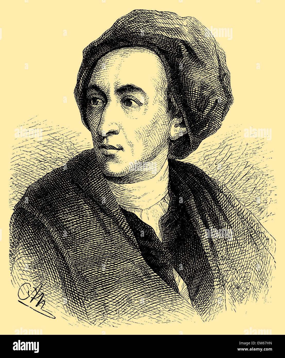 Alexander Pope (1688 - 1744), poète anglais Banque D'Images