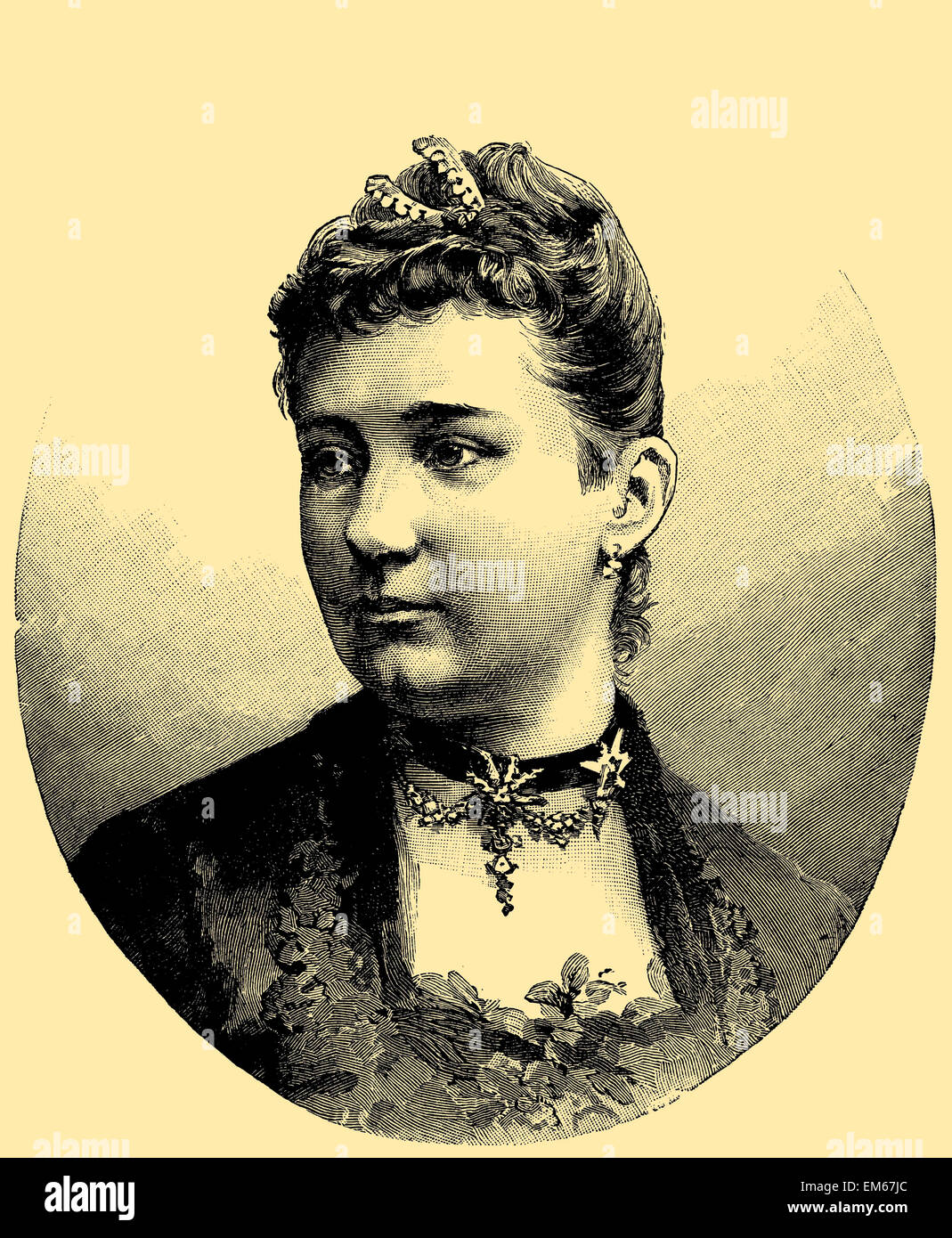 Augusta Victoria de Schleswig-Holstein (1858 - 1921), la dernière impératrice allemande et Reine de Prusse Banque D'Images