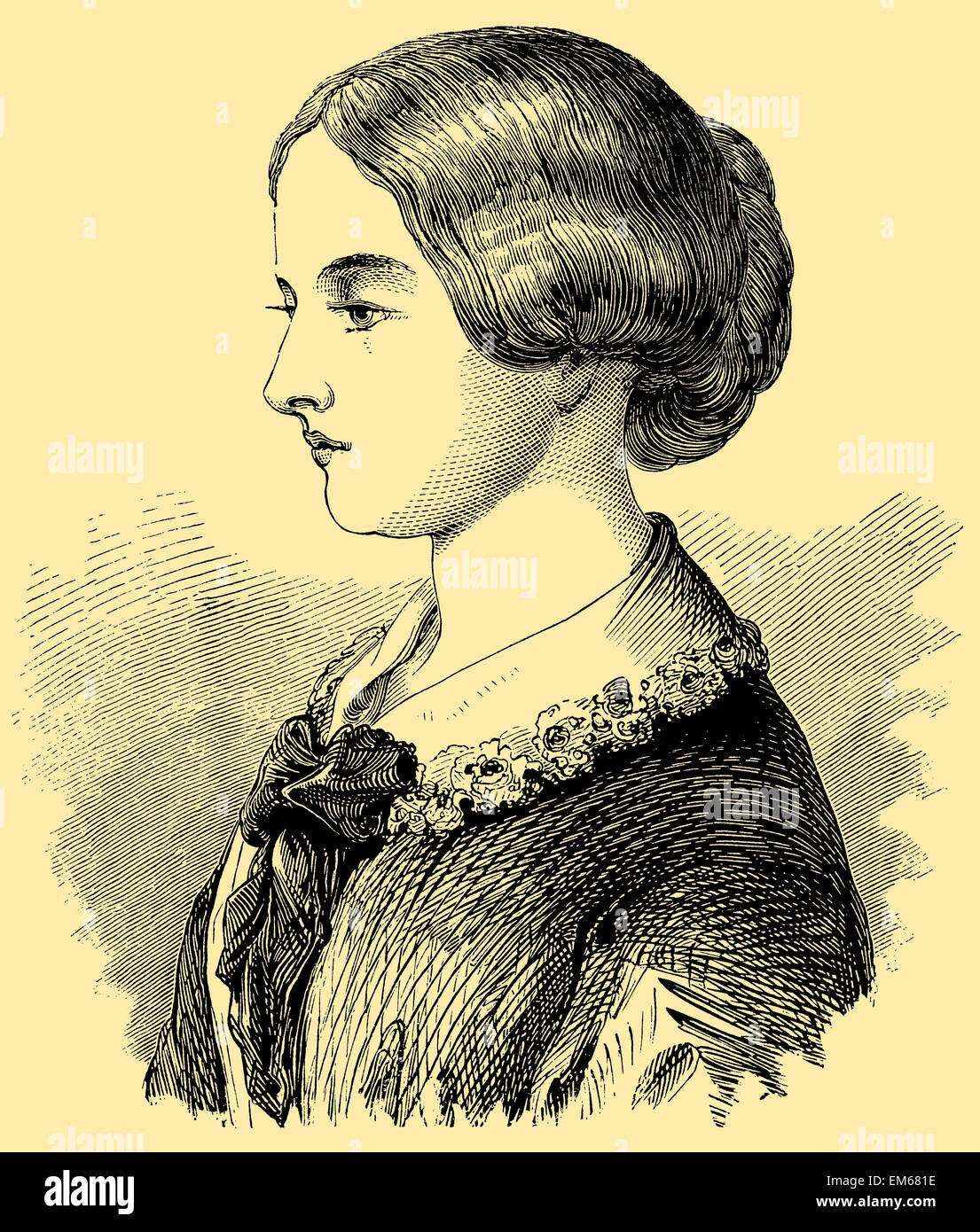 Florence Nightingale (1820-1910), de la pionnière des soins infirmiers modernes Banque D'Images