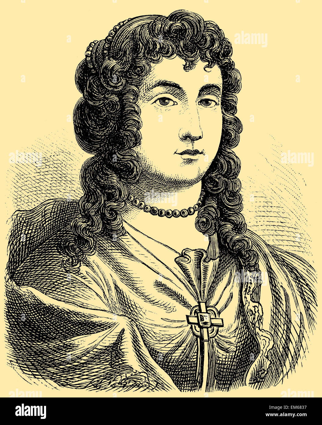 Madeleine de Scudéry (1607-1701), auteur français Banque D'Images