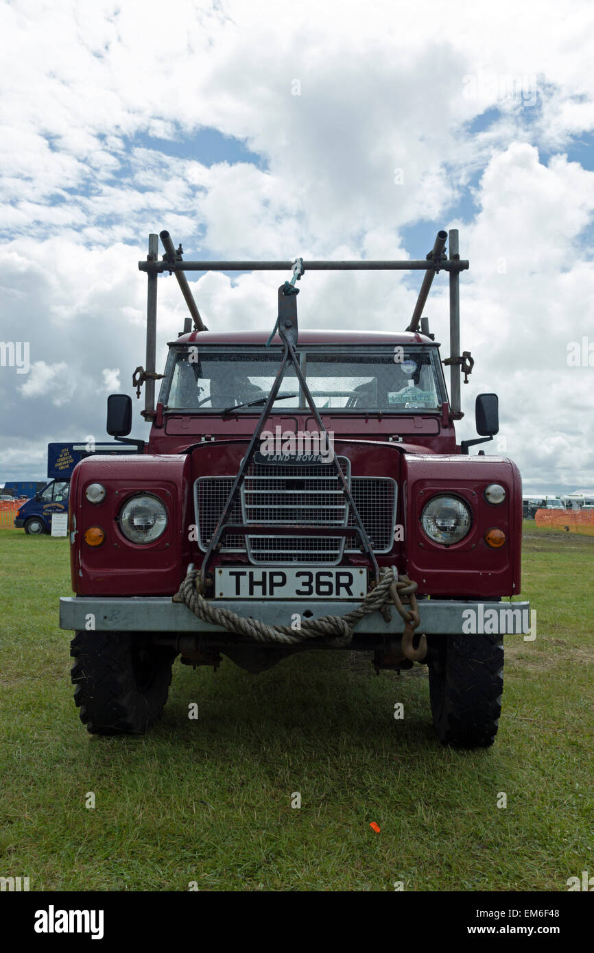 Land Rover de Fred Dibnah. Salon de la vapeur Chipping 2012. Banque D'Images