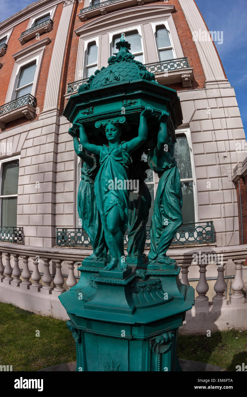 Fontaine Wallace, la Wallace Collection, Londres Banque D'Images