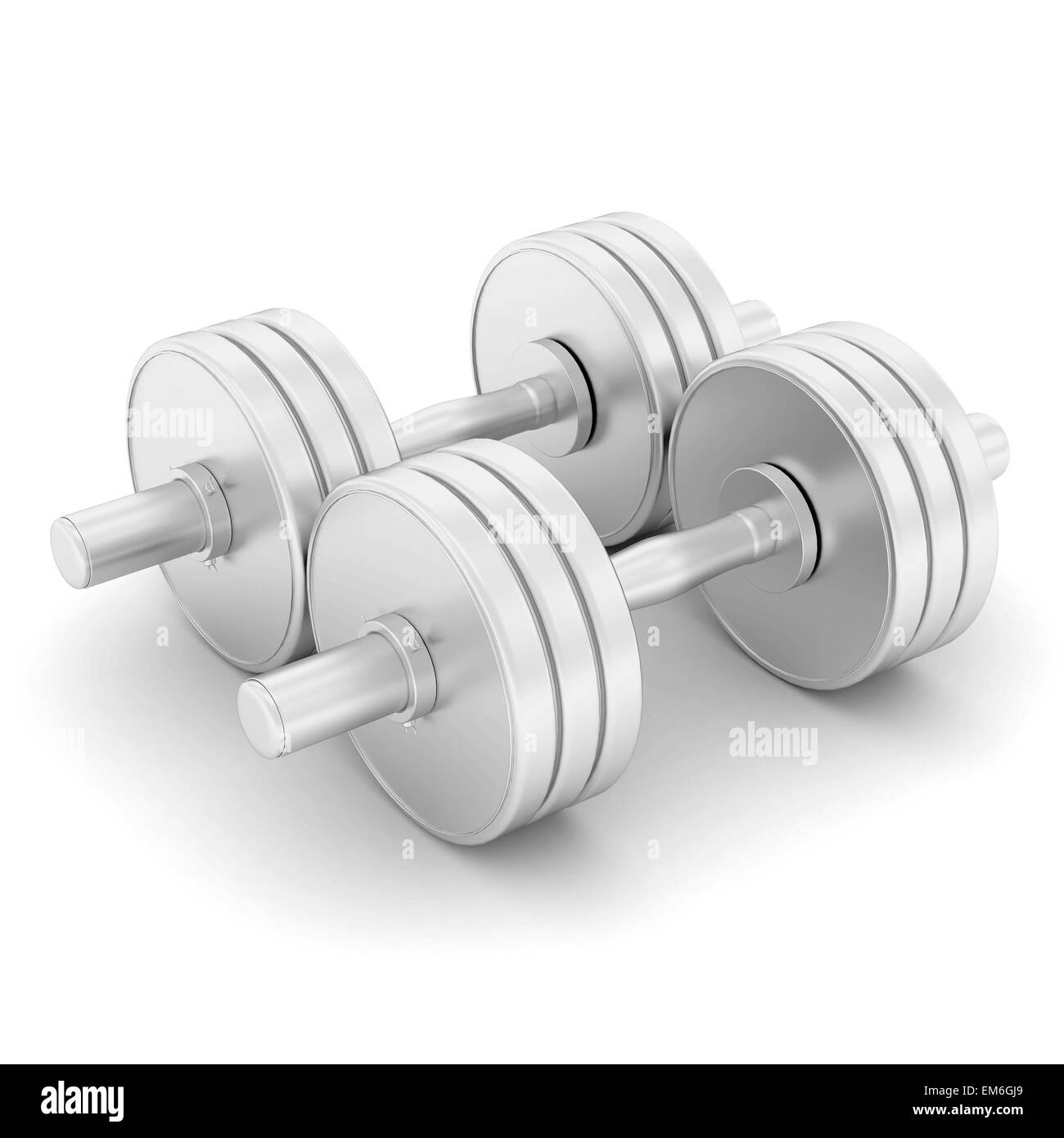 Remise en forme d'haltères Banque D'Images
