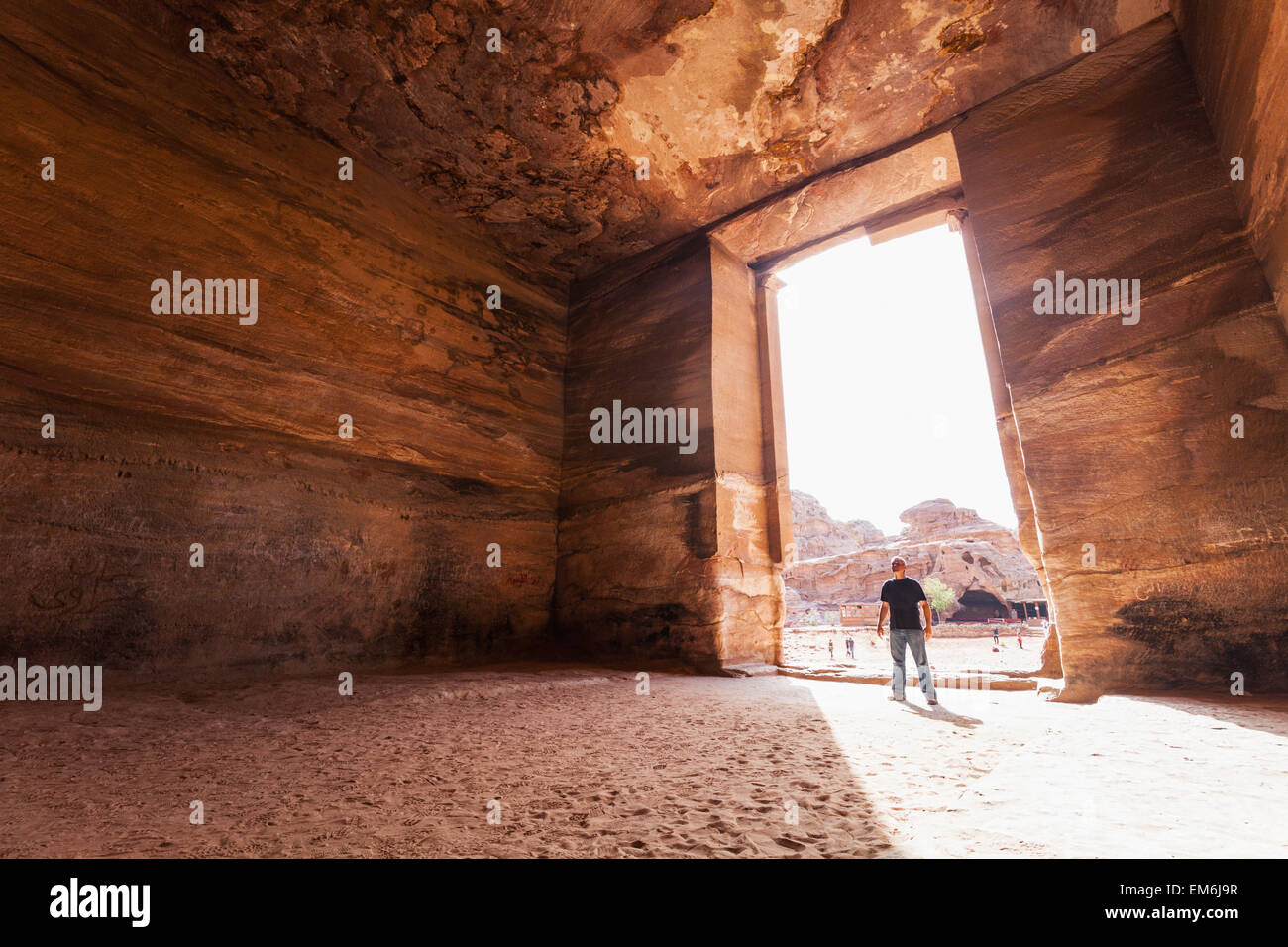 Deir Ad,ancien,Ciel Bleu,Histoire,Jordanie Banque D'Images