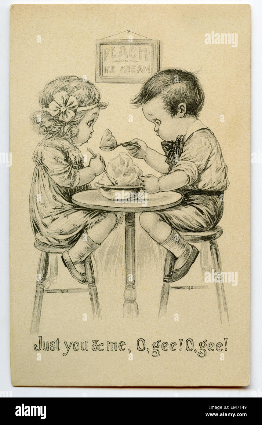Carte postale Vintage Banque D'Images