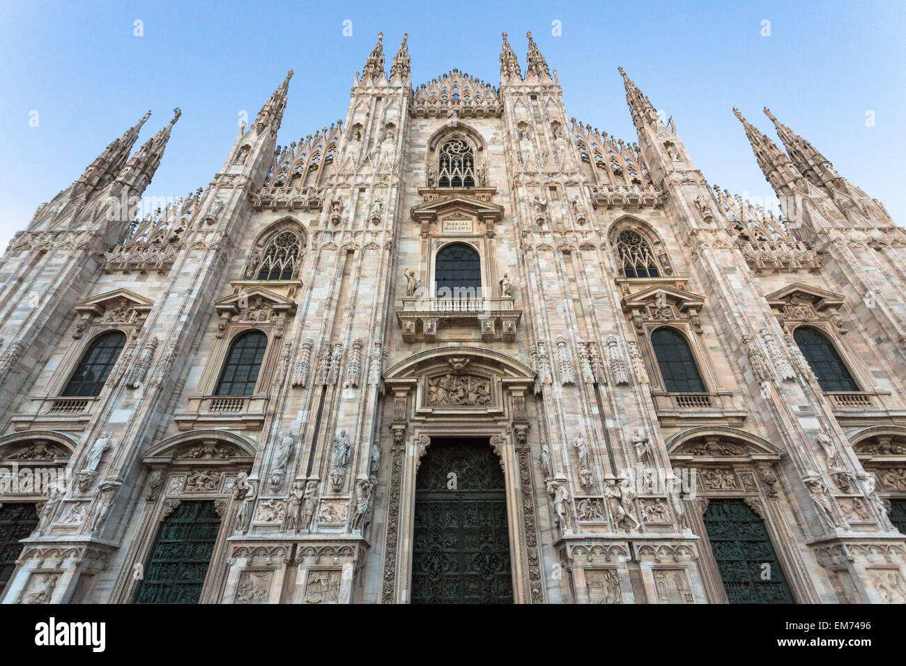 Extérieur de la cathédrale de Milan - Milan, Italie Banque D'Images