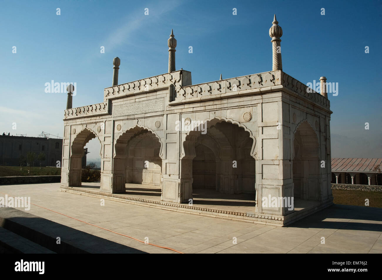 En mosquée à l'Bagh-I-Babur Shah (Babur's Garden) - Kaboul, Afghanistan, Banque D'Images