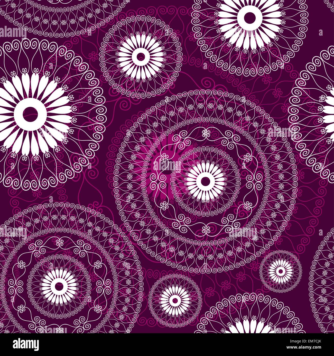 Motif transparent purple Vintage Illustration de Vecteur