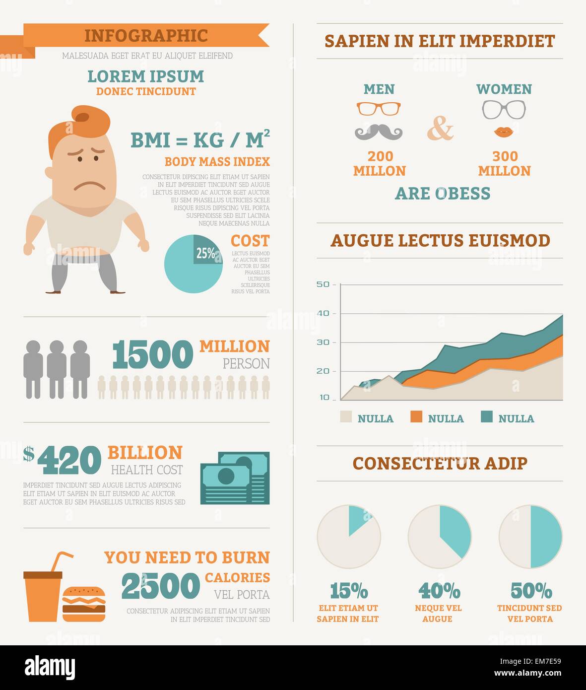 Infographies - Santé Illustration de Vecteur