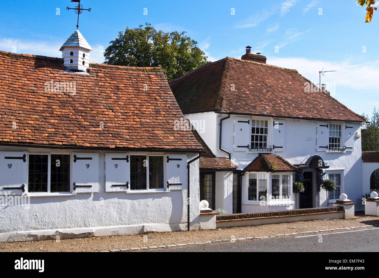 Maison de Gainsborough, 1692, l'appariement vert, Essex, Angleterre Banque D'Images