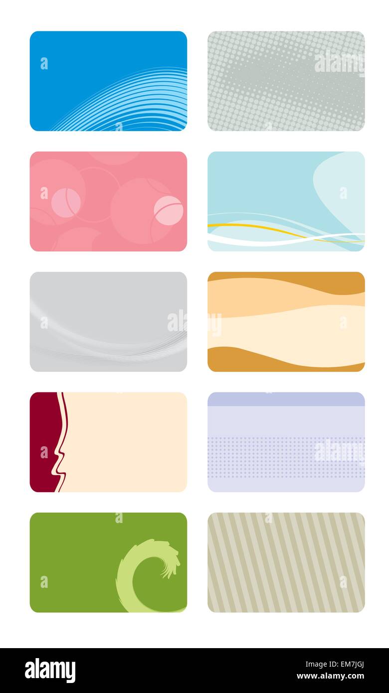Les modèles de cartes d'affaires Illustration de Vecteur