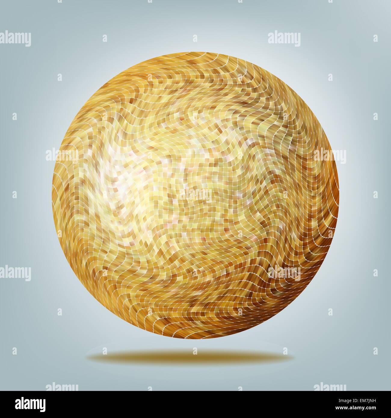 Golden boule disco. EPS 8 Illustration de Vecteur