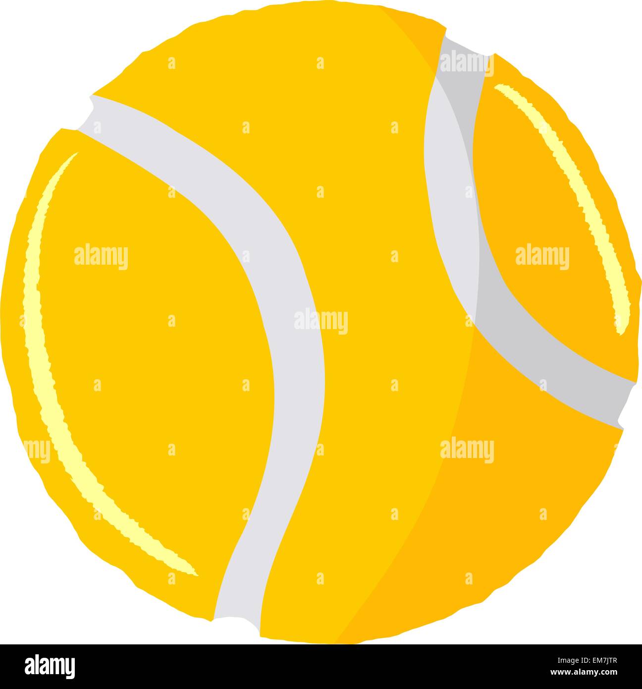 balle de tennis Illustration de Vecteur