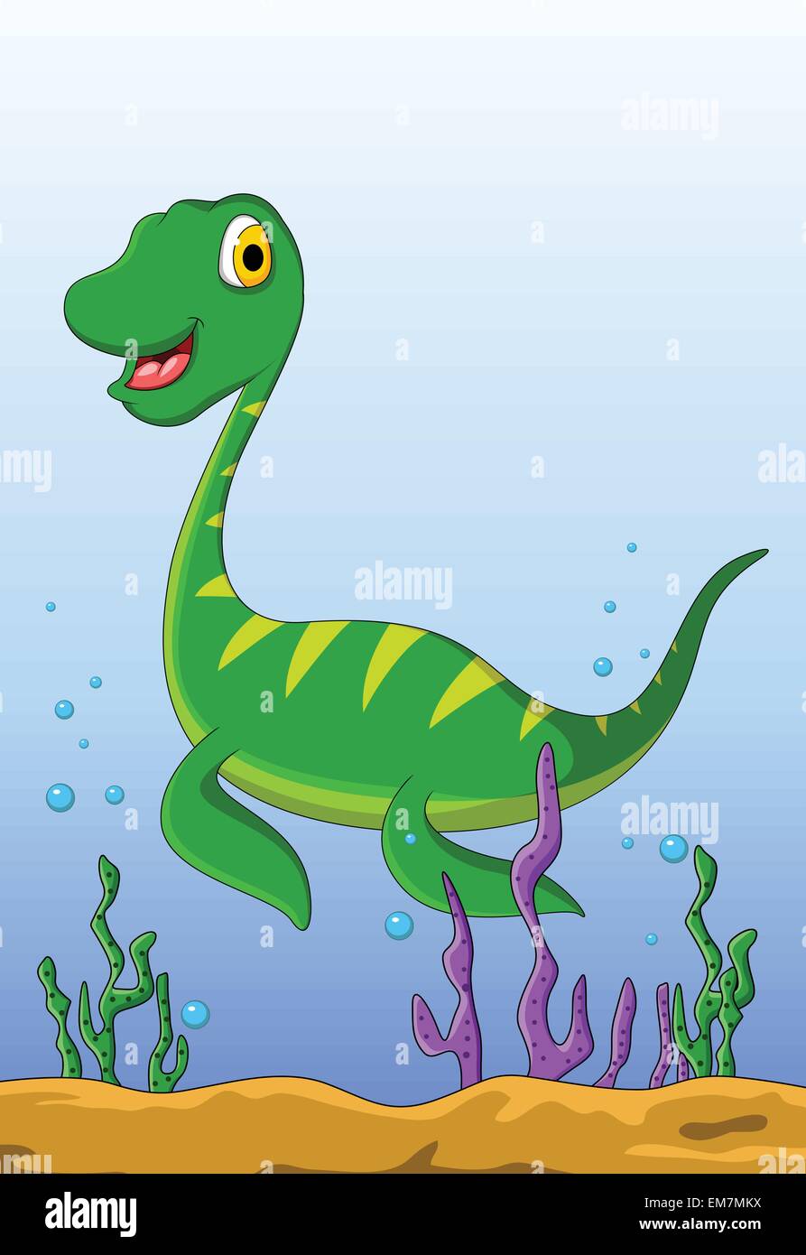 Caricature de dinosaures Illustration de Vecteur