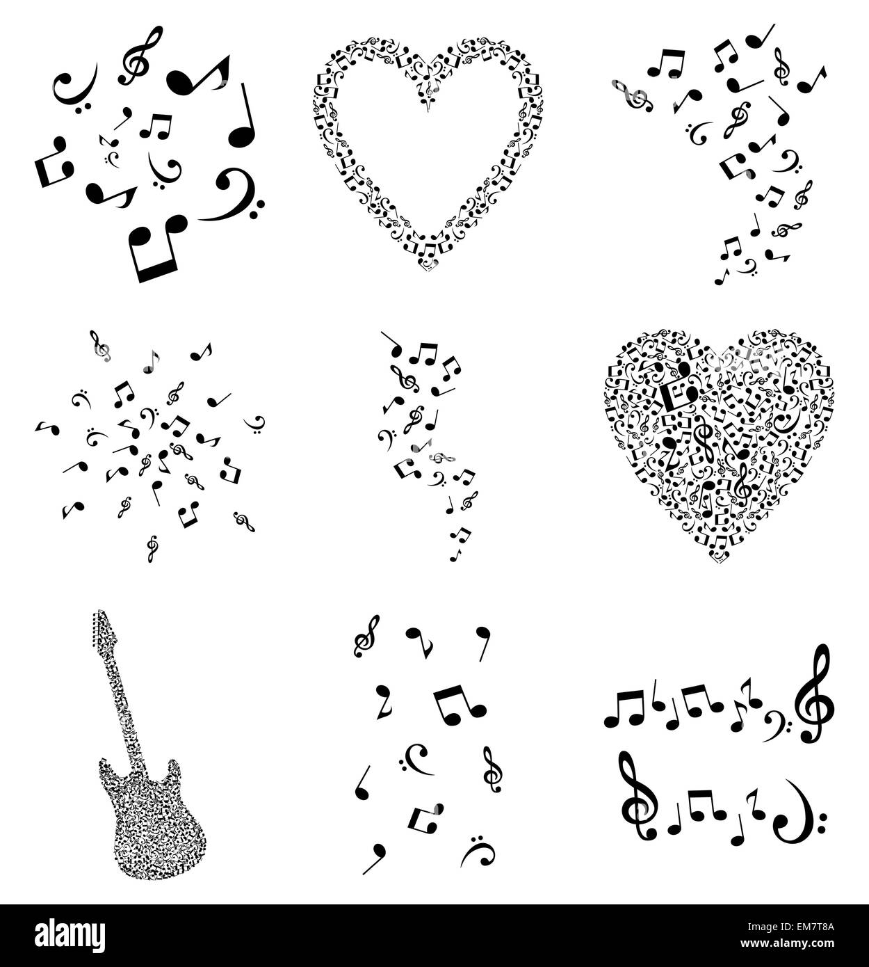 Note4 musical Illustration de Vecteur