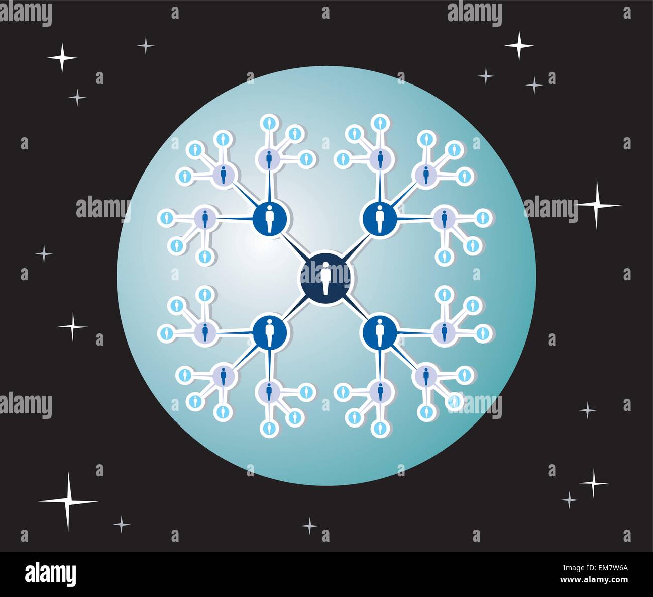 Web social networking schéma mondial. Illustration de Vecteur