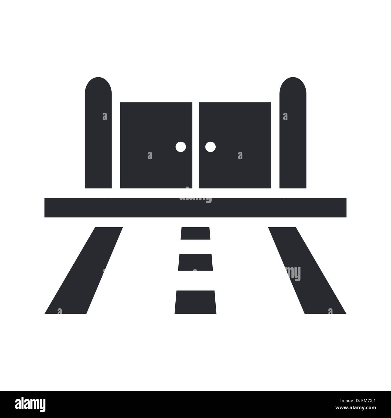 Vector illustration de l'icône de la route unique Illustration de Vecteur Vector illustration de l'icône de la route unique Illustration de Vecteur