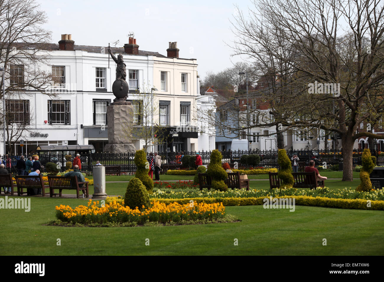 Jardins de l'abbaye de Winchester, Winchester Hampshire UK Banque D'Images