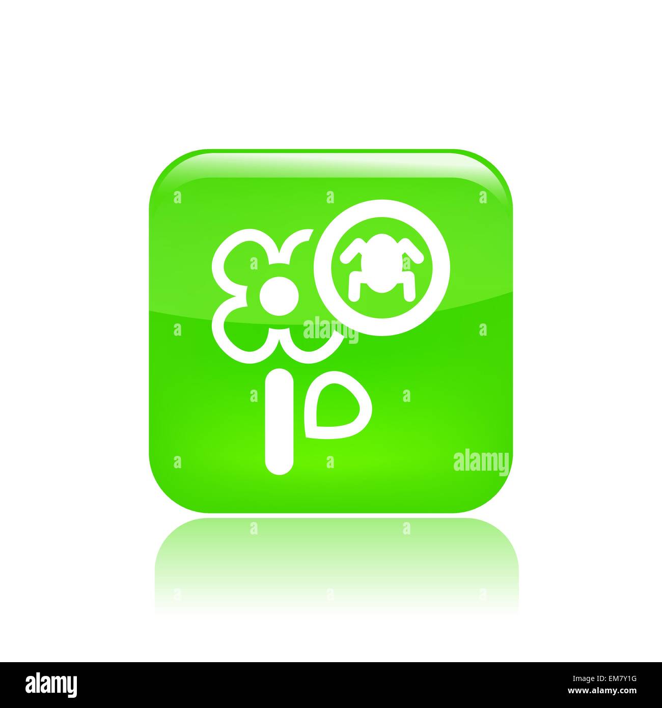 Vector illustration de fleur simple icône pesticides Illustration de Vecteur