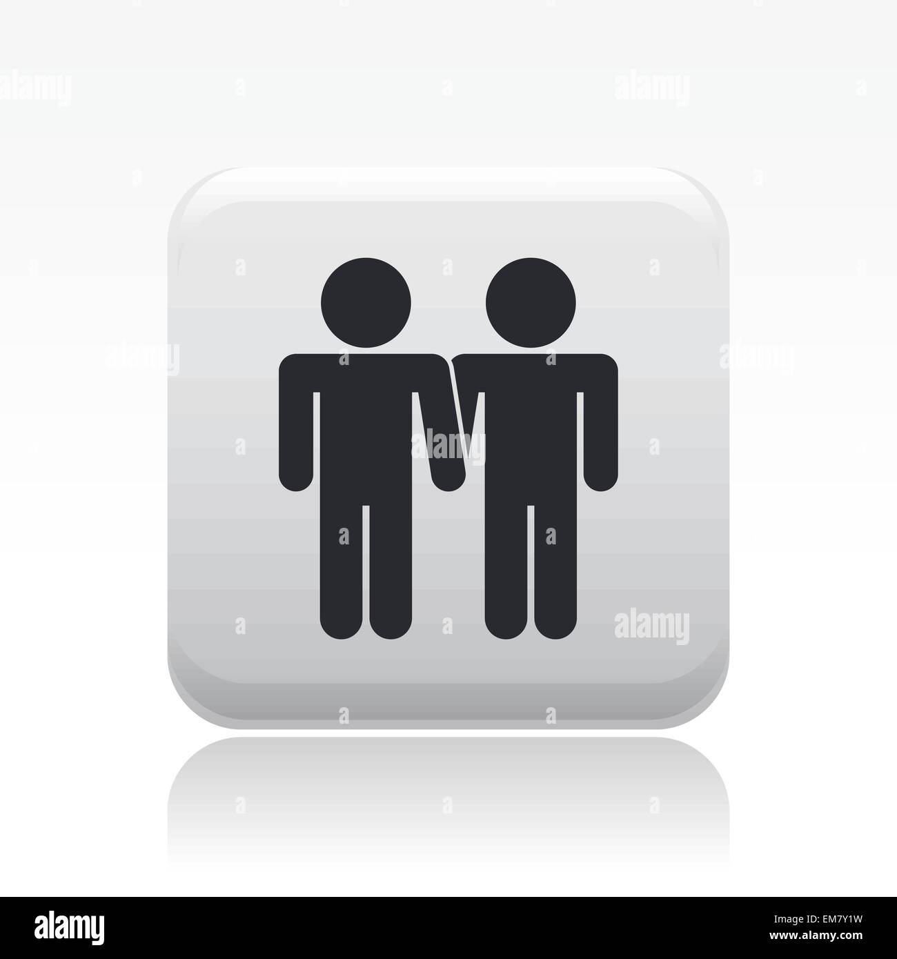 Vector illustration d'une icône gay Illustration de Vecteur