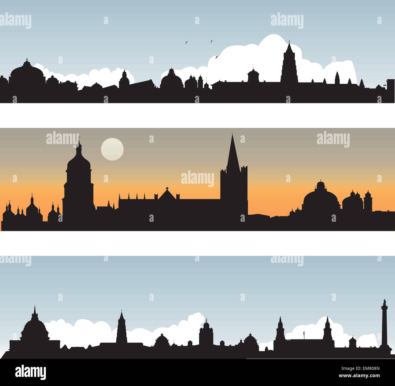 Silhouette de la ville Illustration de Vecteur