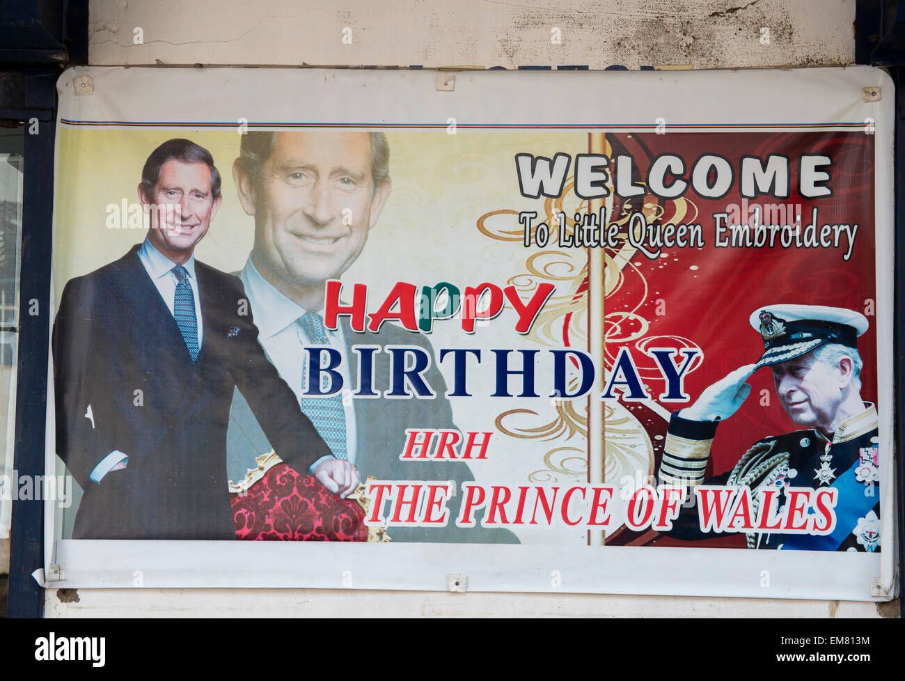 Joyeux Anniversaire Au Prince Charles Poster Dans Fort Cochin Kerala Inde Photo Stock Alamy Joyeux Anniversaire Au Prince Charles Poster Dans Fort Cochin Kerala Inde Photo Stock Alamy