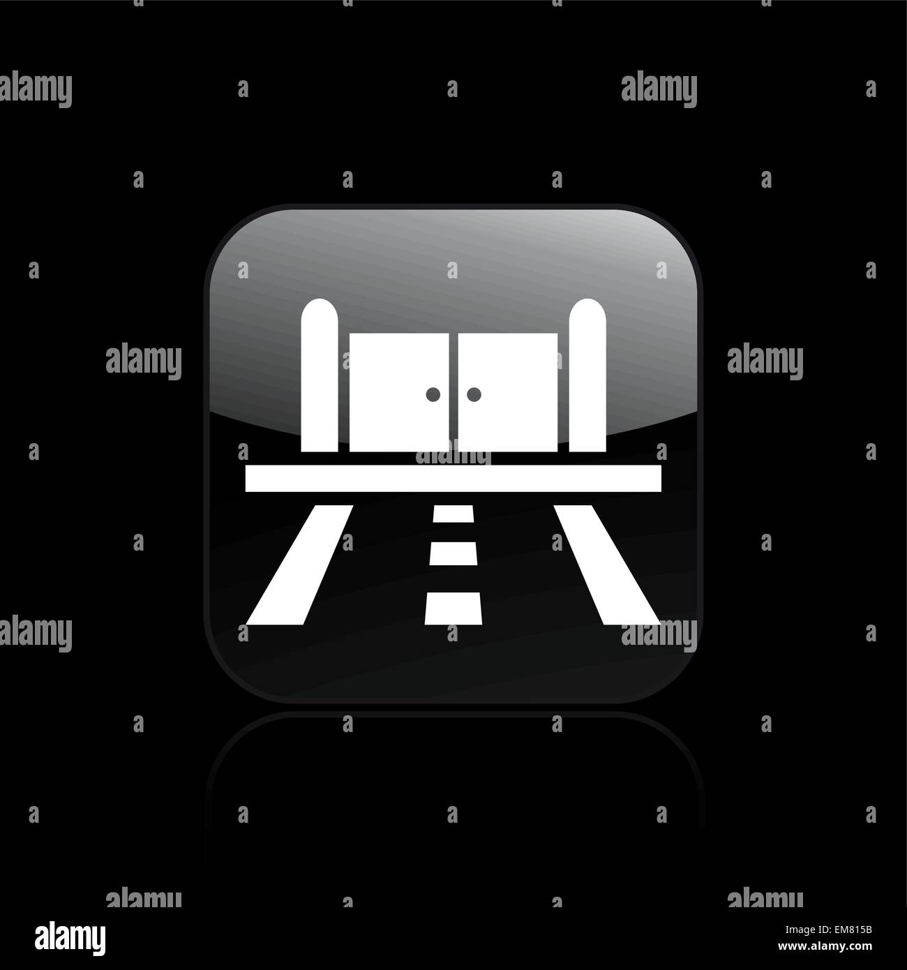 Vector illustration de route unique icône portes Illustration de Vecteur Vector illustration de route unique icône portes Illustration de Vecteur