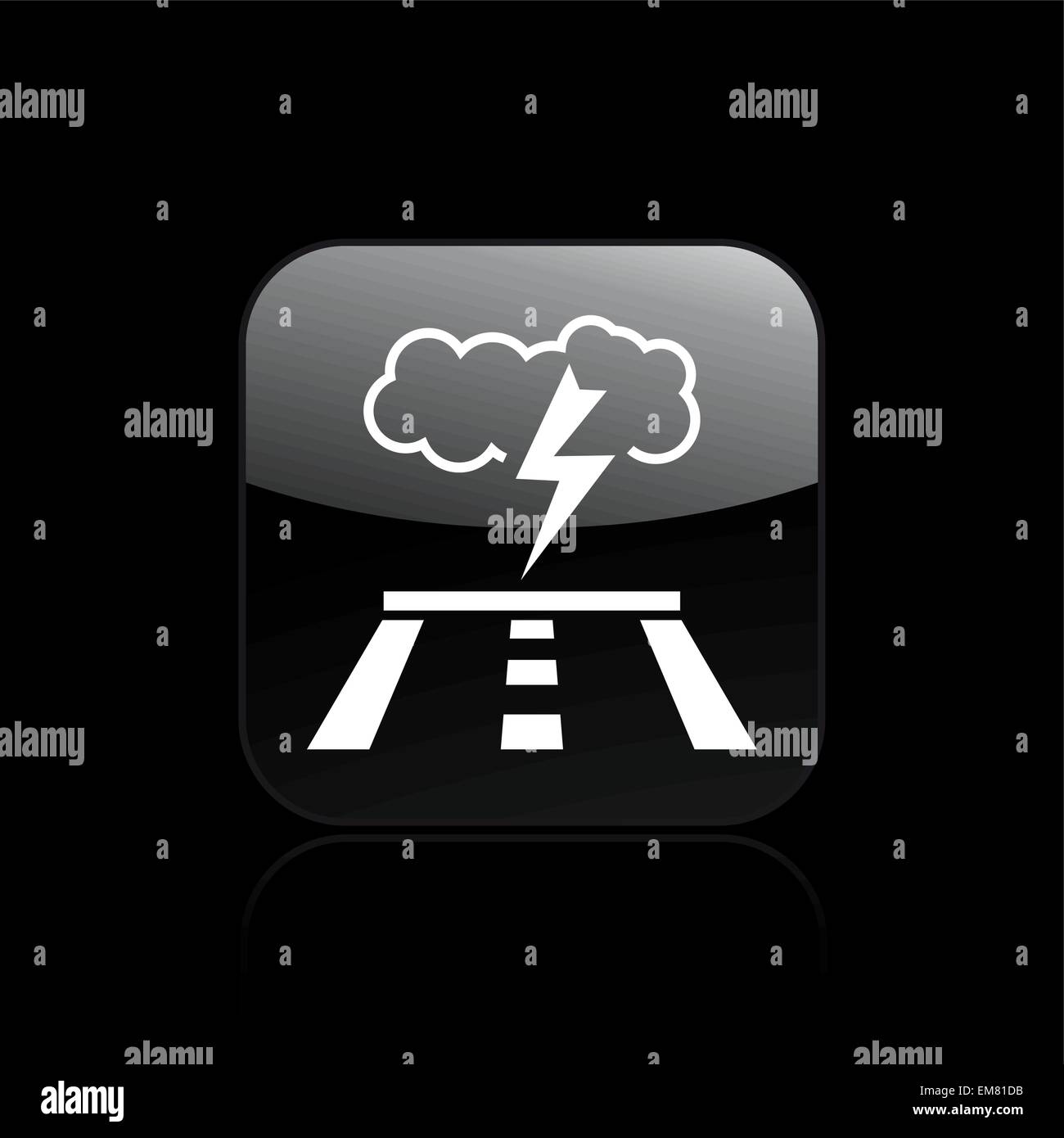 Vector illustration de l'icône storm route isolée Illustration de Vecteur