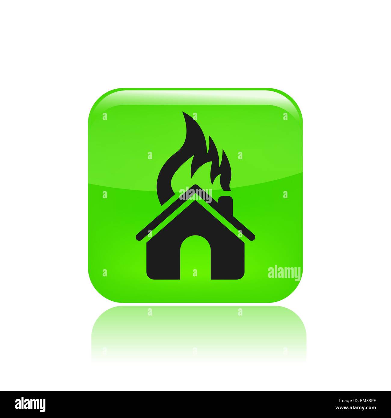 Vector illustration of house burning Illustration de Vecteur
