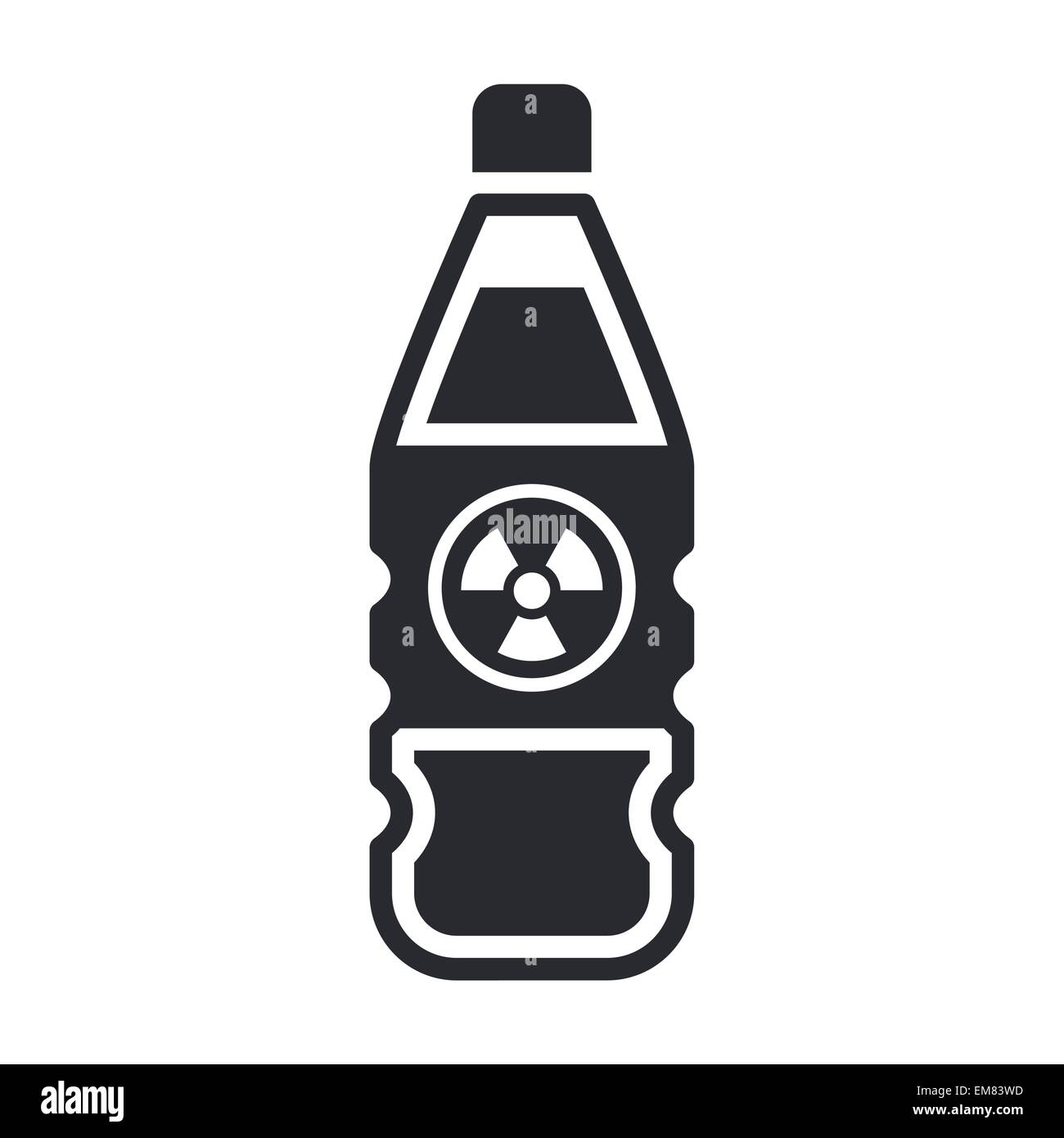 Vector illustration de liquide bouteille nucléaire Illustration de Vecteur