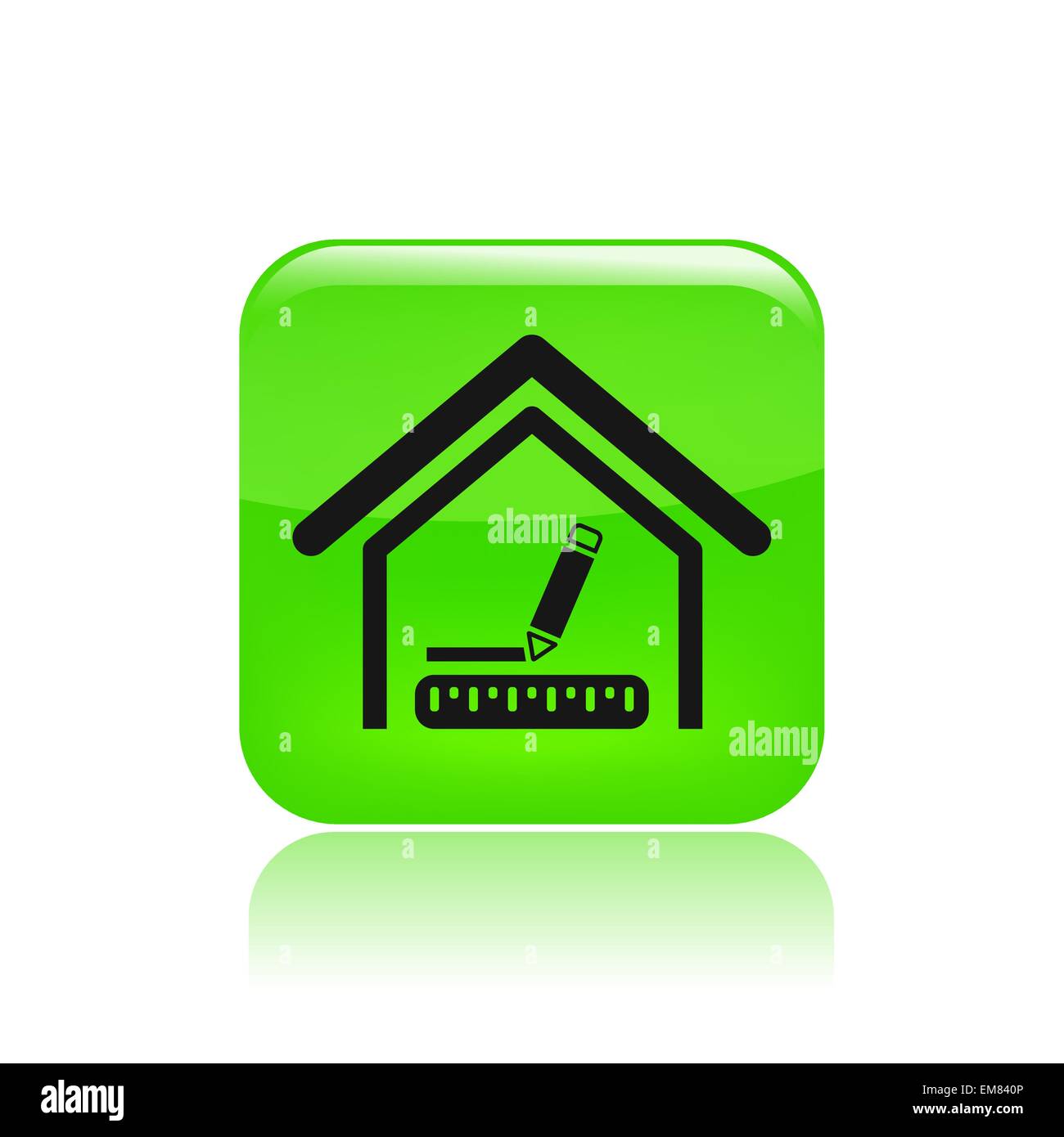 Vector illustration d'une maison d'icône du design Illustration de Vecteur