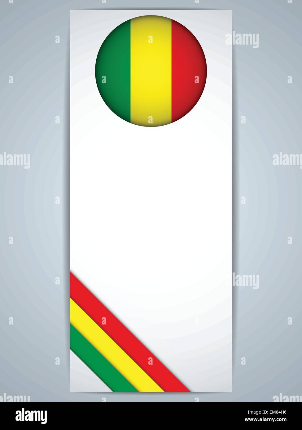 Mali Pays Ensemble de bannières Illustration de Vecteur