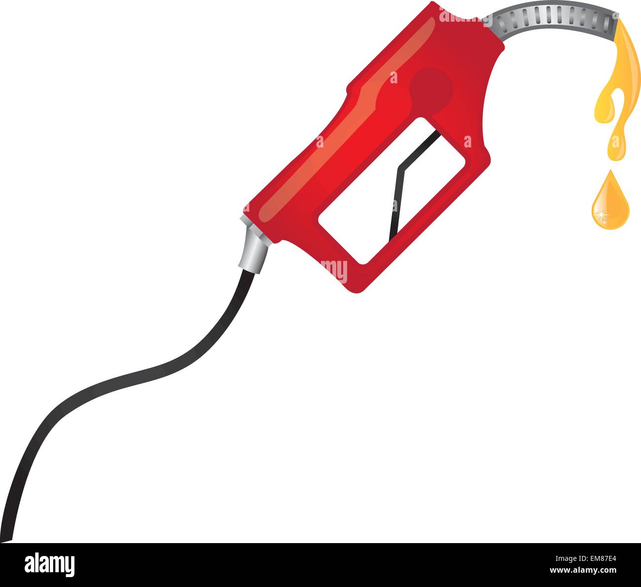 pompe à essence rouge Illustration de Vecteur