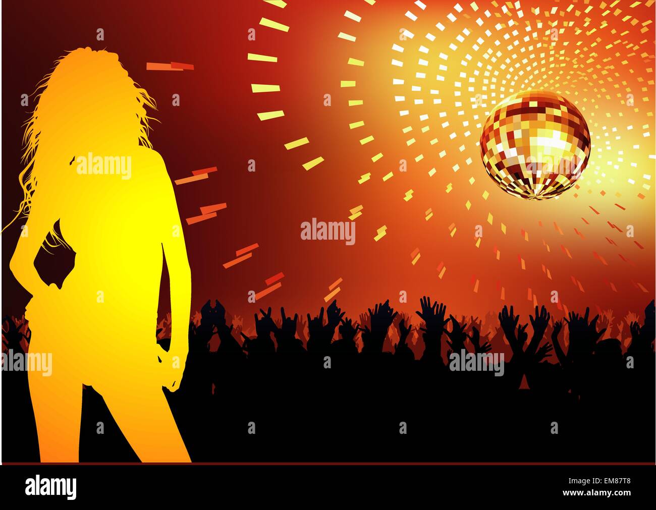 Disco Dance Party Illustration de Vecteur