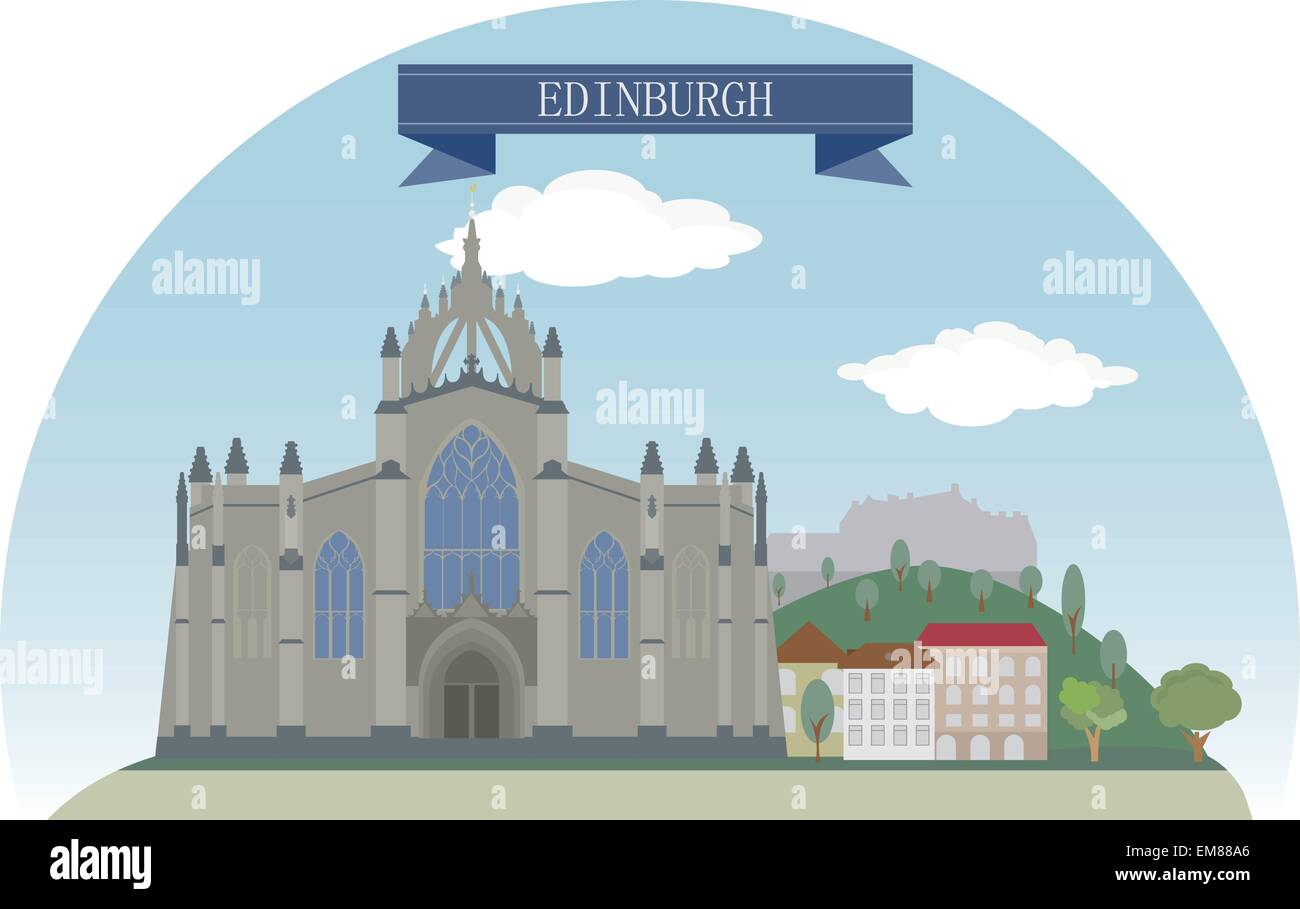 Edinburgh Illustration de Vecteur