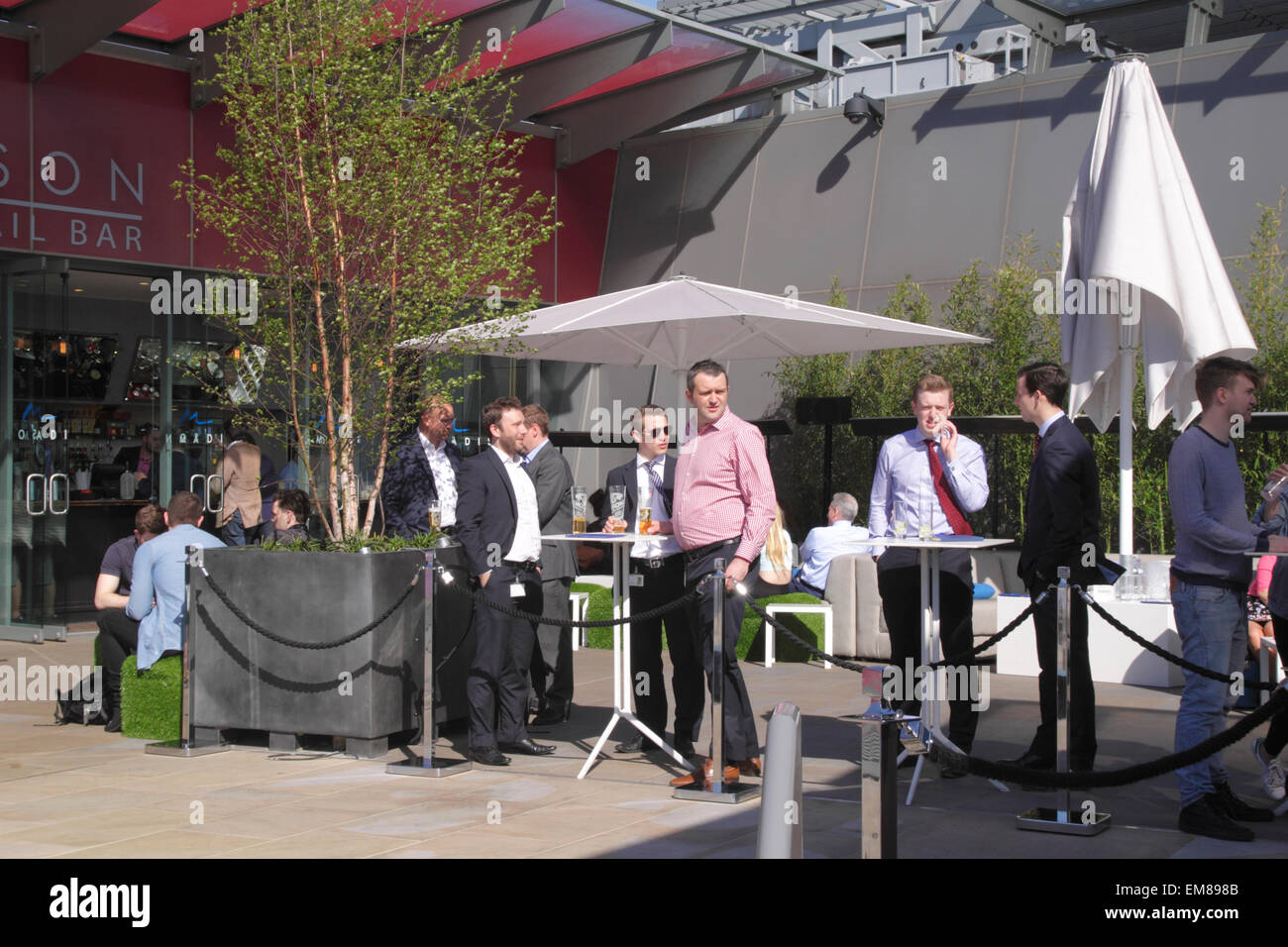 Madison restaurant et bar à cocktails, terrasse sur le toit d'un nouveau changement Londres Banque D'Images