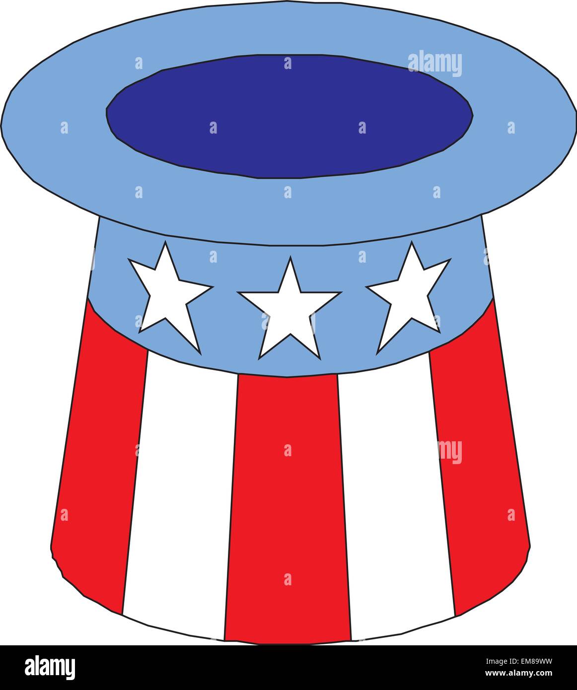 4 juillet, fête de l'icône hat. Illustration de Vecteur