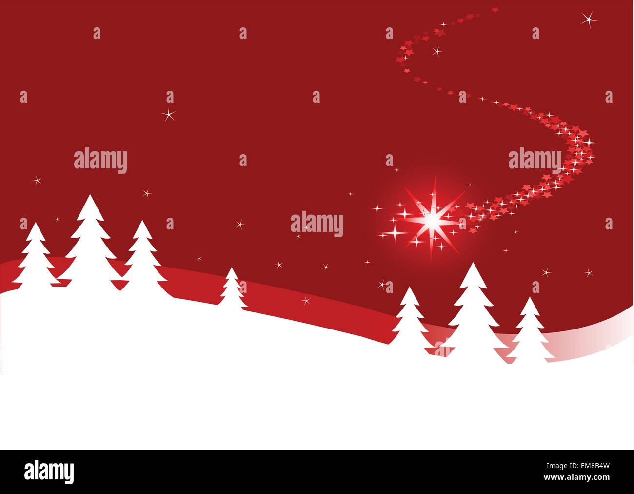 Fond de Noël avec étoiles fermer Illustration de Vecteur